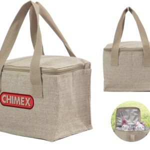 HIELERA/LONCHERA TÉRMICA DE YUTE CAMPIRANA CAFÉ