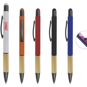 BOLÍGRAFO DE ALUMINIO CON BAMBÚ ELEBAM