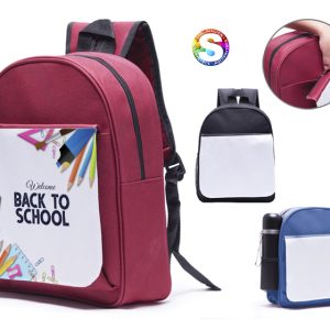 MINI MOCHILA CON SOLAPA PARA SUBLIMACIÓN JUSTIN