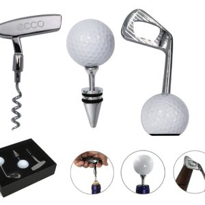 SET DE ACCESORIOS PARA VINO DE GOLF GOLFITO