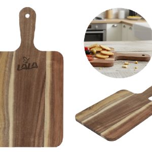 TABLA PARA PICAR DE MADERA DE ACACIA, LERMA CAFÉ