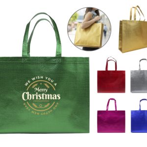 BOLSA DE NONWOVEN METALIZADO GLEAM L