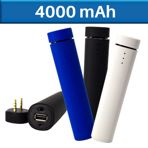 POWER BANK SOUND CON BOCINA CAPACIDAD 4,000 mAh INCLUYE CABLE CON 5 ADAPTADORES Y CABLE AUXILIAR