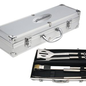 JGO DE BBQ C/ESTUCHE CROME PLATEADO