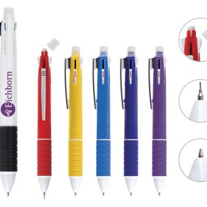 BOLÍGRAFO DE PLÁSTICO MULTI TINTAS BAKÚ