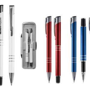 SET DE BOLIGRAFOS DE ALUMINIO CON ESTUCHEDE PLÁSTICO SYMPHONY