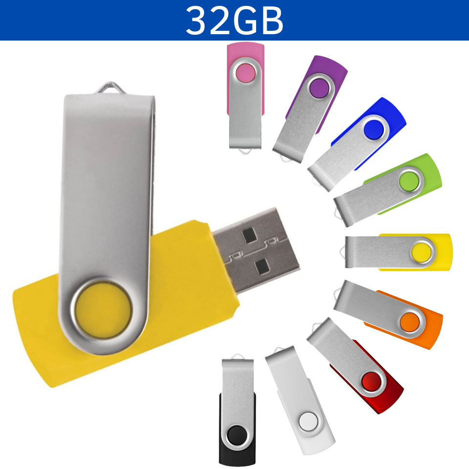 USB GIRATORIA LONDON DE 32GB COLOR