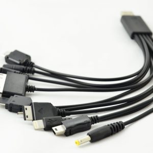 CABLE ADAPTADOR NEGRO CON 10 ENTRADAS