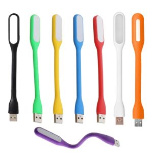 Lámpara flexible con puerto USB macho tipo A y tecnologia LED