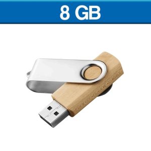 USB GIRATORIA LONDON MADERA 8GB