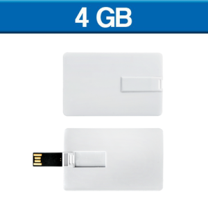USB TARJETA SLIM BLANCA 4GB