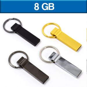 USB CON LLAVERO NEGRO CROMO