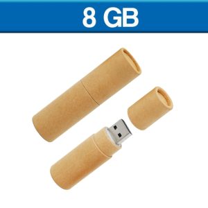 USB ECOLOGICA TUBO DE CARTON 8GB