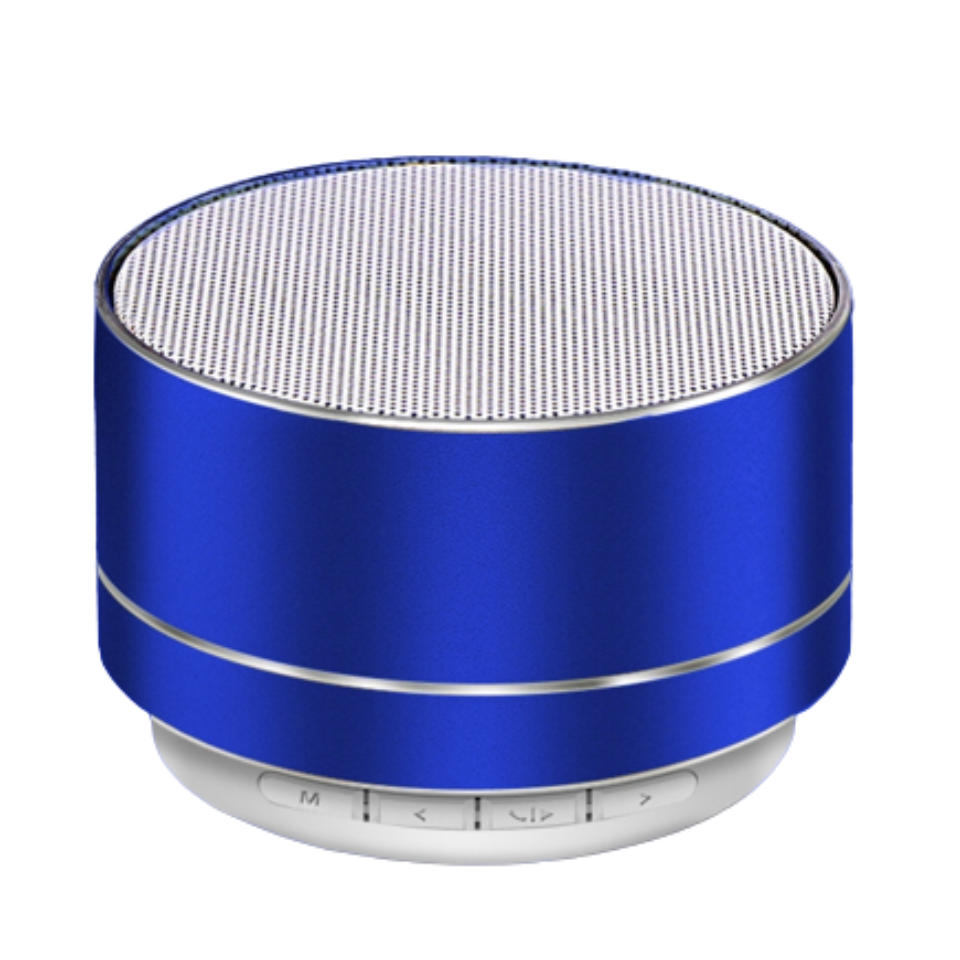 BOCINA METALICA AZUL FUERTE CON BLUETOOTH - Image 4