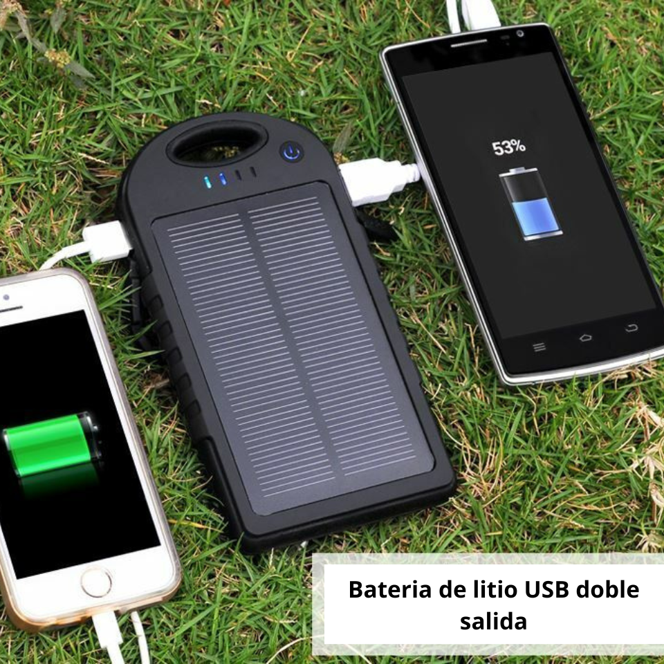 Powerbank con celda solar BLANCA - Image 4