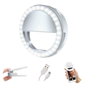SELFIE ANILLO LUZ LED CLIP LED CELULAR